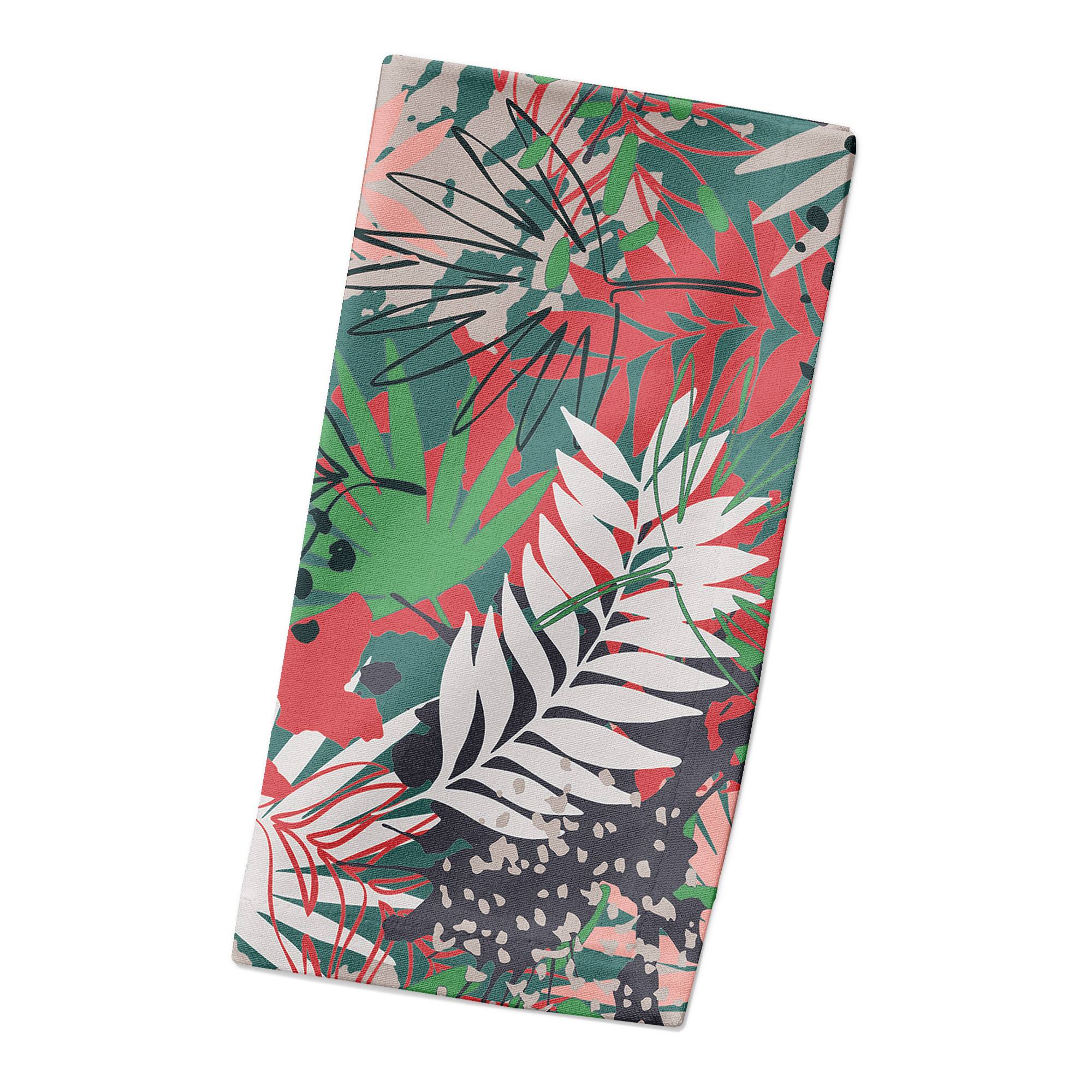 Jungle Pattern 10" x 10" Cotton Twill Napkin